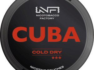 cuba black line cold dry snus nicotine pouches the pod block new