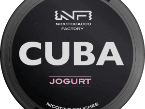 cuba black line strawberry yogurt jogurt snus nicotine pouches the pod block new