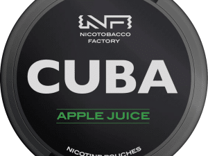 cuba black line apple juice snus nicotine pouches the pod block new