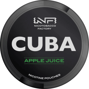 cuba black line apple juice snus nicotine pouches the pod block new