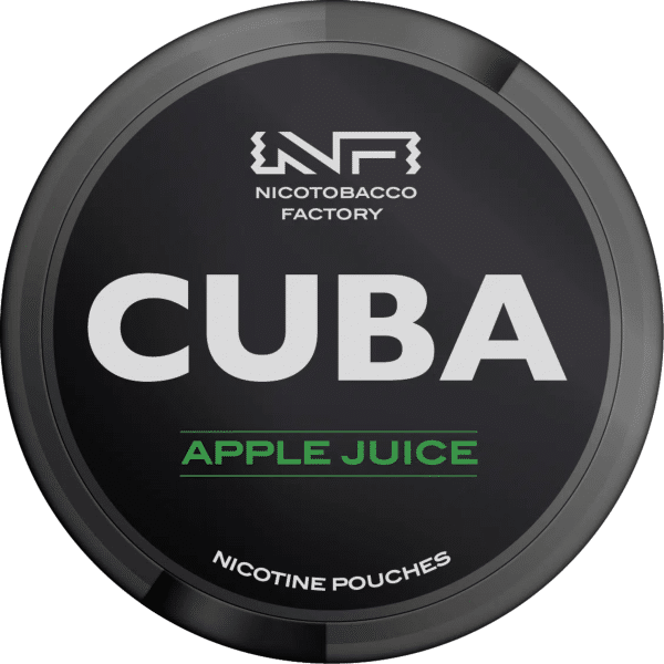 cuba black line apple juice snus nicotine pouches the pod block new