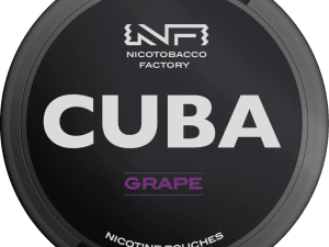 cuba black line grape snus nicotine pouches the pod block new