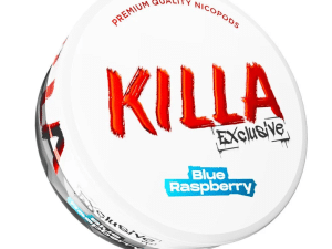 killa blue raspberry snus nicotine pouches the pod block