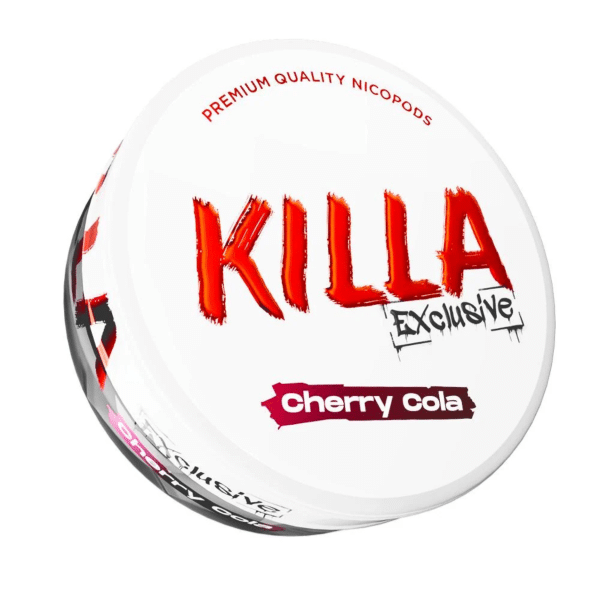 killa cherry cola snus nicotine pouches the pod block