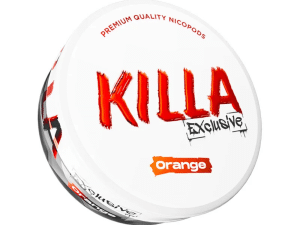 killa orange snus nicotine pouches the pod block