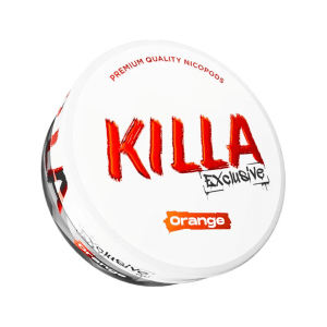 killa orange snus nicotine pouches the pod block